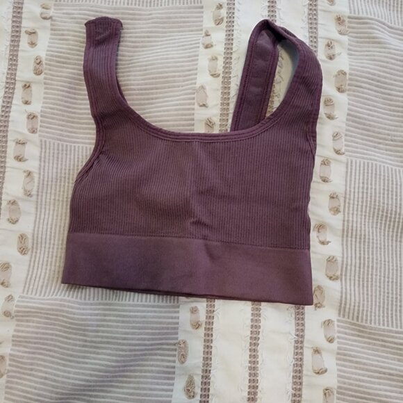 Ribbed Seamless Bralette Soft Fawn - Picture 5 of 6